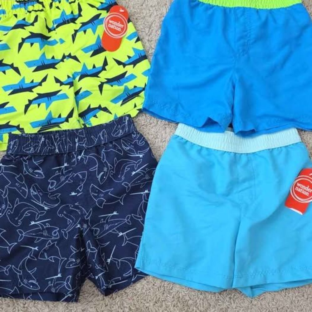 Wonder Nation Boys Swim Trunks Size 3T